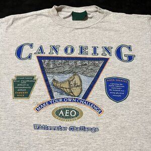 Vintage American Eagle Grand Canyon 1980s Canoe Fitch Safari Shirt